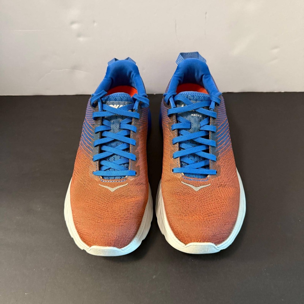 Hoka One One Mach 3 Mens 8.5 Running Shoes Orange Blue 1106479 PROFLY Sneakers - Picture 14 of 16